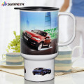 Sunmeta Nova chegada Hot Selling impressão Sublimação plástico carro caneca